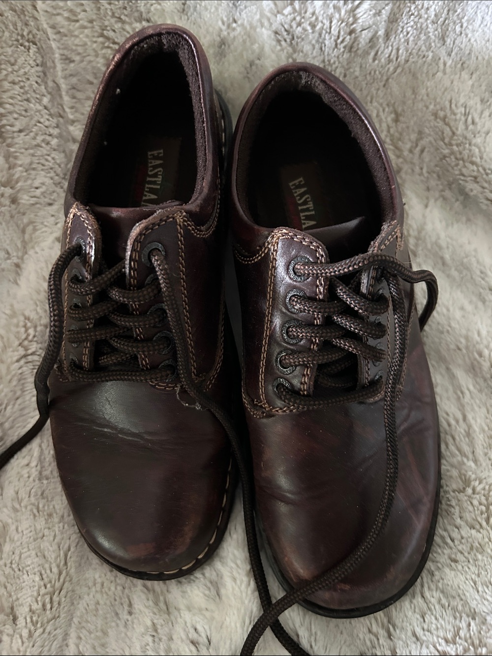 Eastland Men’s Brown Leather Derby Oxford Shoes